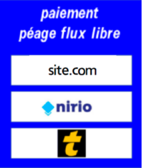 Nouveau panneau paiement péage flux libre